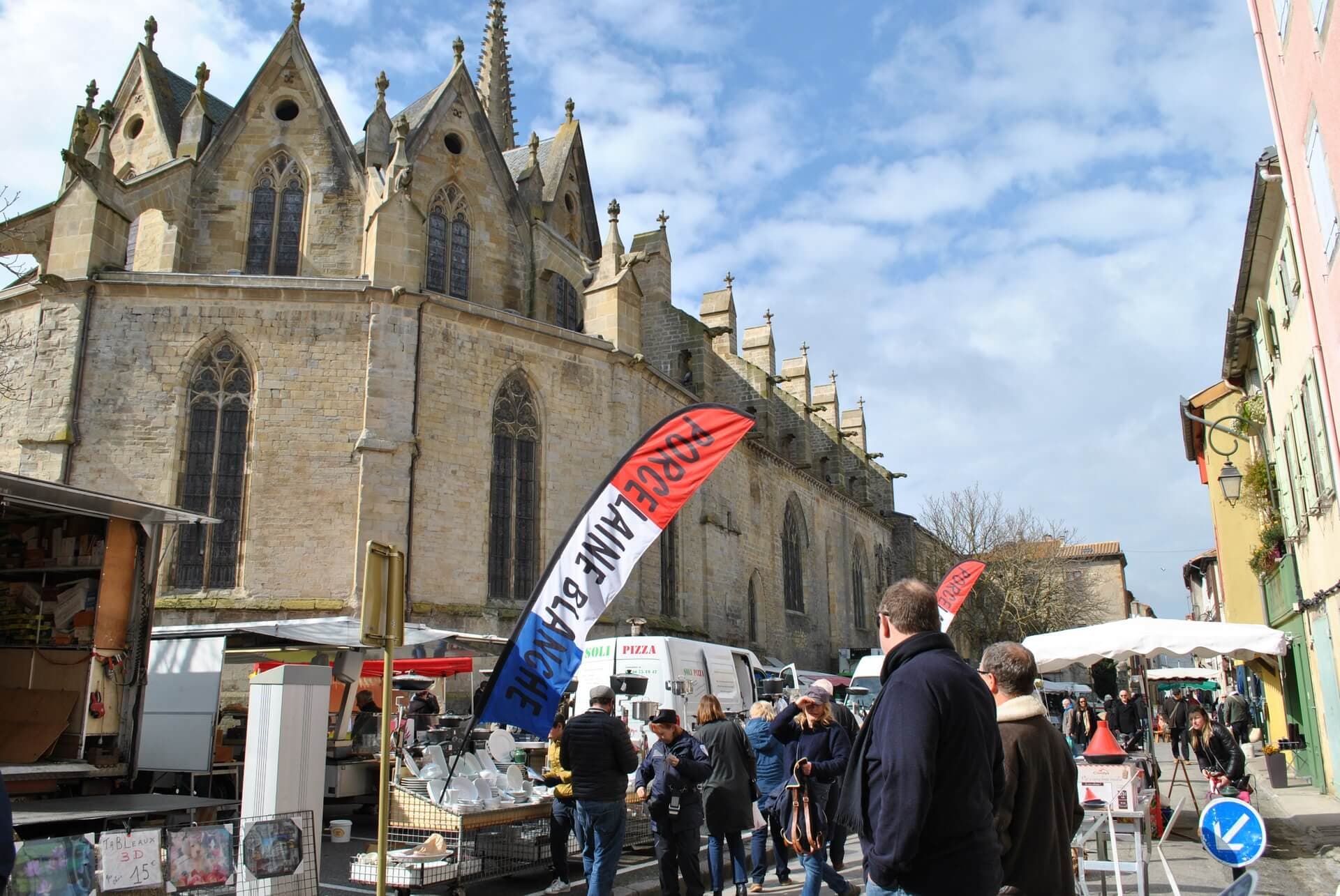 Marché de Mirepoix - étal coloré